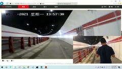 Dalam terowongan NLOS Video panjang dan komunikasi suara