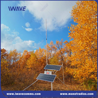 Beli Daya Transmisi 25W 50W atas permintaan Daya Surya Narrowband RF Mesh VHF UHF Base Station dengan Baterai 24 Jam pembuatan online