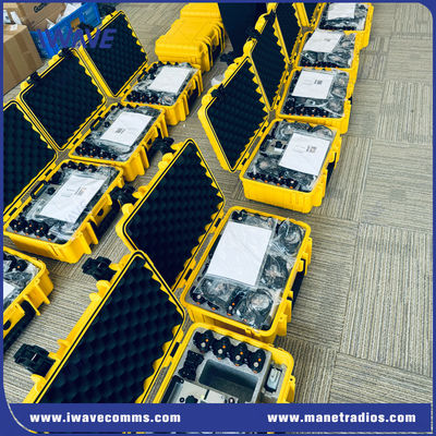 Stasiun Basis Radio MANET VHF Taktis Portable untuk Komunikasi Suara dan Data