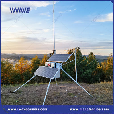 Taktis VHF UHF Base Station MANET Radio Base Station Daya Surya